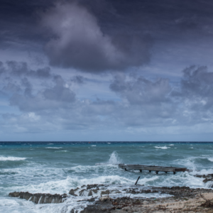 Dark skies hurricane